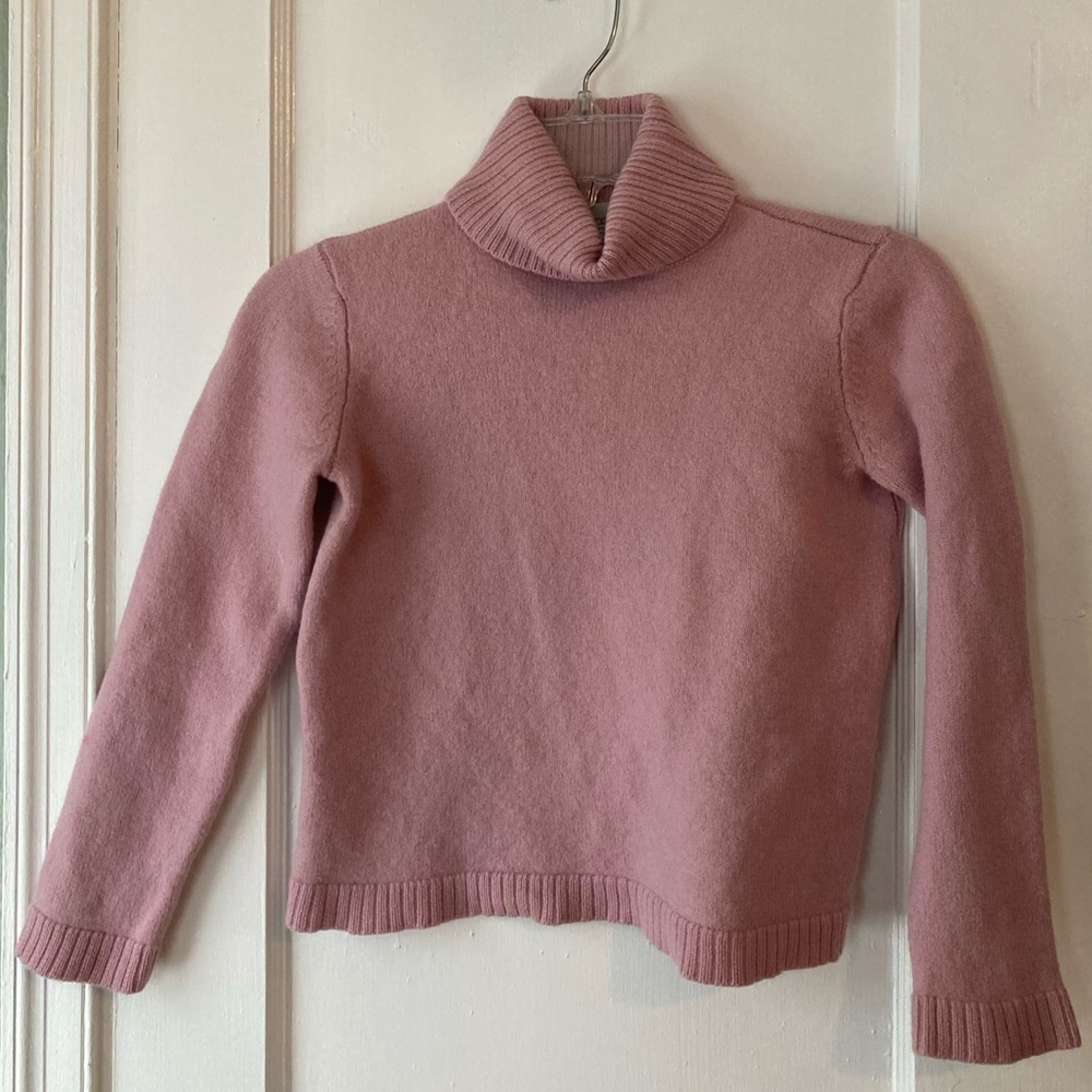 Blush Pink Turtleneck Sweater